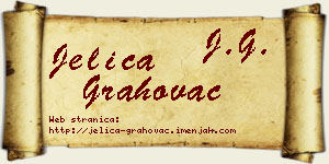 Jelica Grahovac vizit kartica